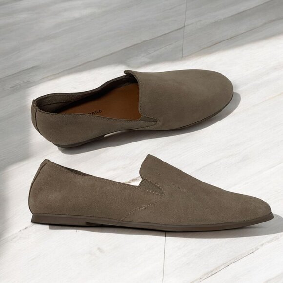 Lucky Brand Charsa Suede Slip-On Loafers Tan Slip On Flats Size 9.5 - Picture 4 of 8